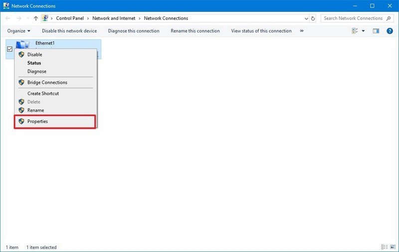 Network Interface Properties